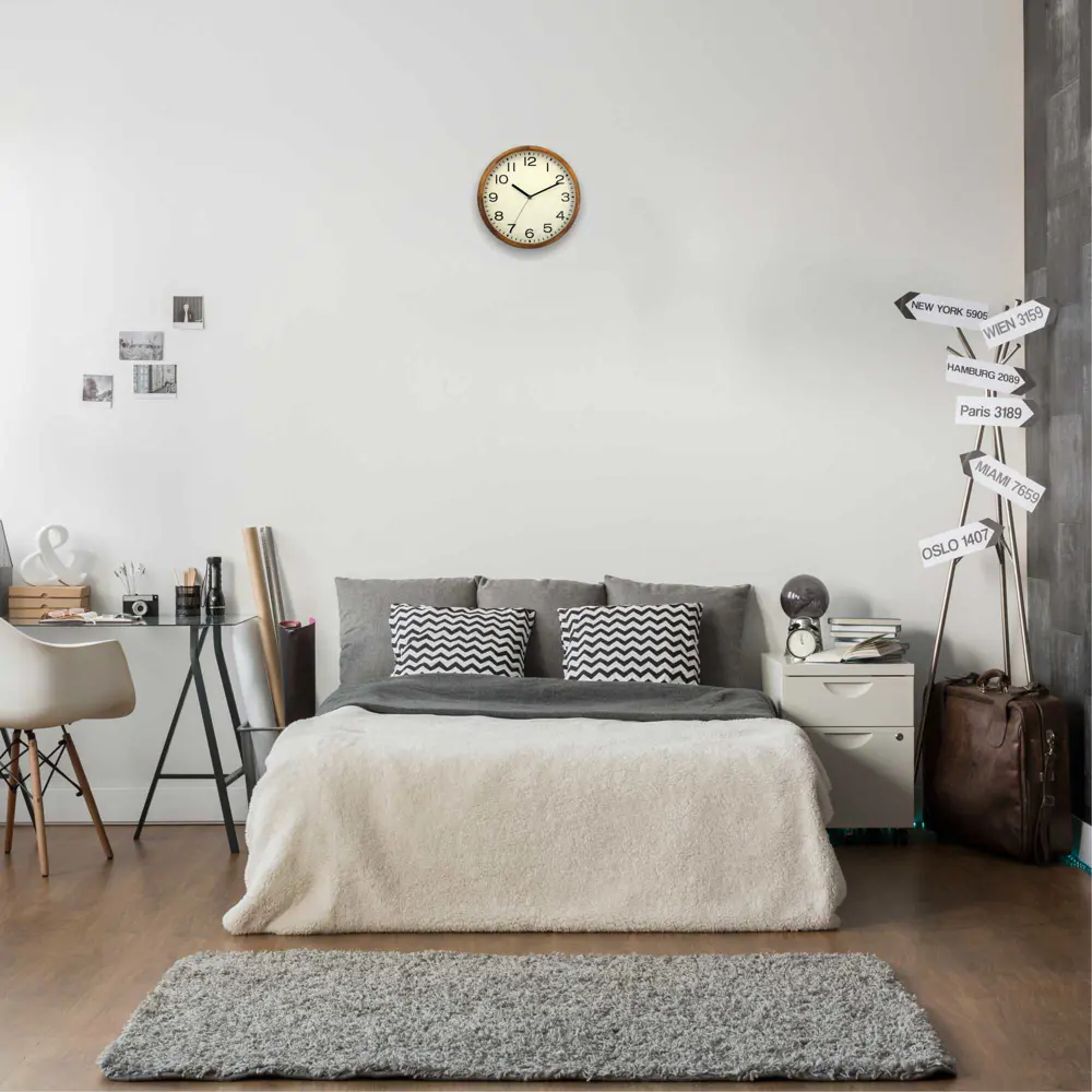 Часы настенные Apeyron Nature круглые пластик цвет коричневый бесшумные ø30 см Часы открытого типа с корпусом под дерево STLM-2022708 - Вид №2