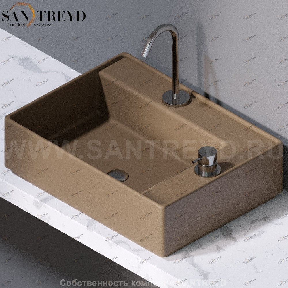 L640132 Накладная раковина на столешницу  прямоугольная A. e T. Italia Fly AeT ITALIA