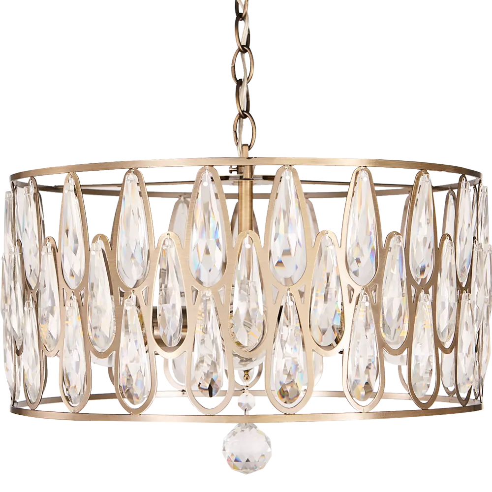 Люстра потолочная Семь огней Илана 6 ламп 18 м² цвет бронза STLM-2207248 - Вид №1