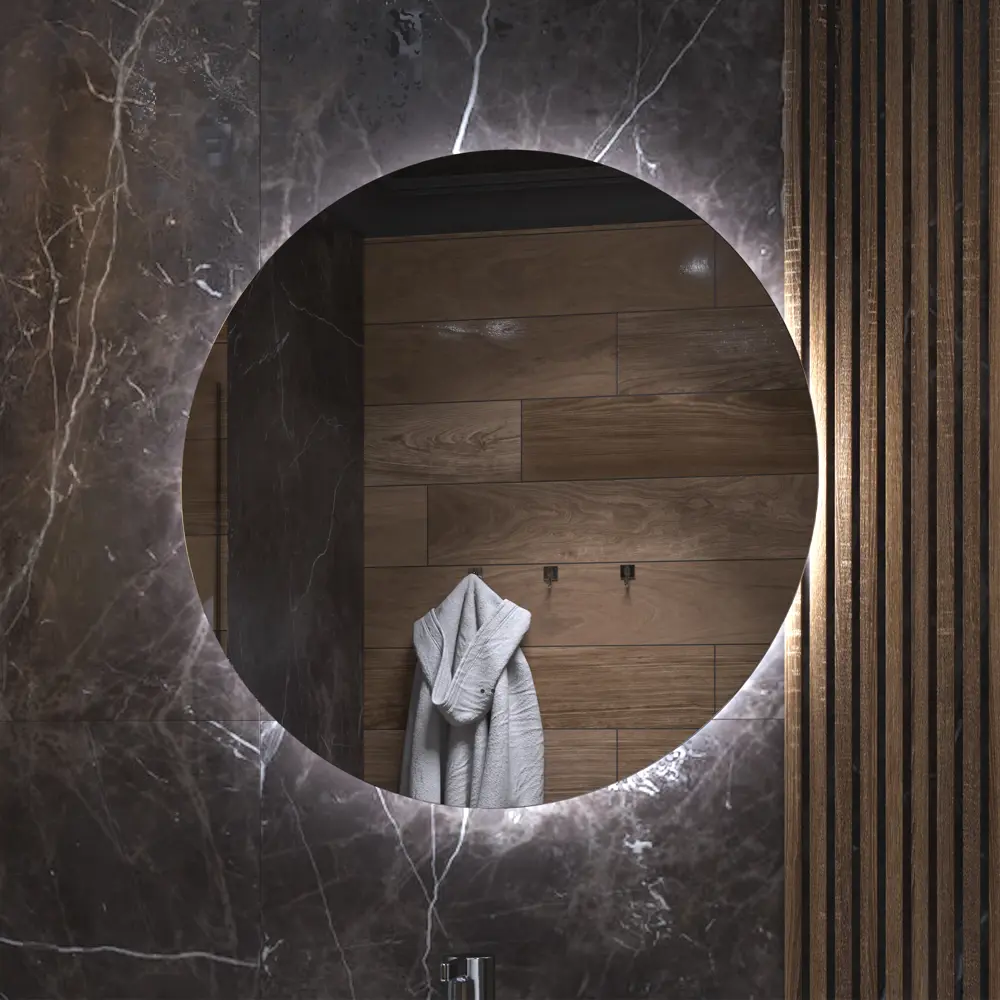 Зеркало Vigo Moss Classic LED круглое 80 см с энергосберегающей подсветкой 84005339 STLM-0046058 - Вид №5