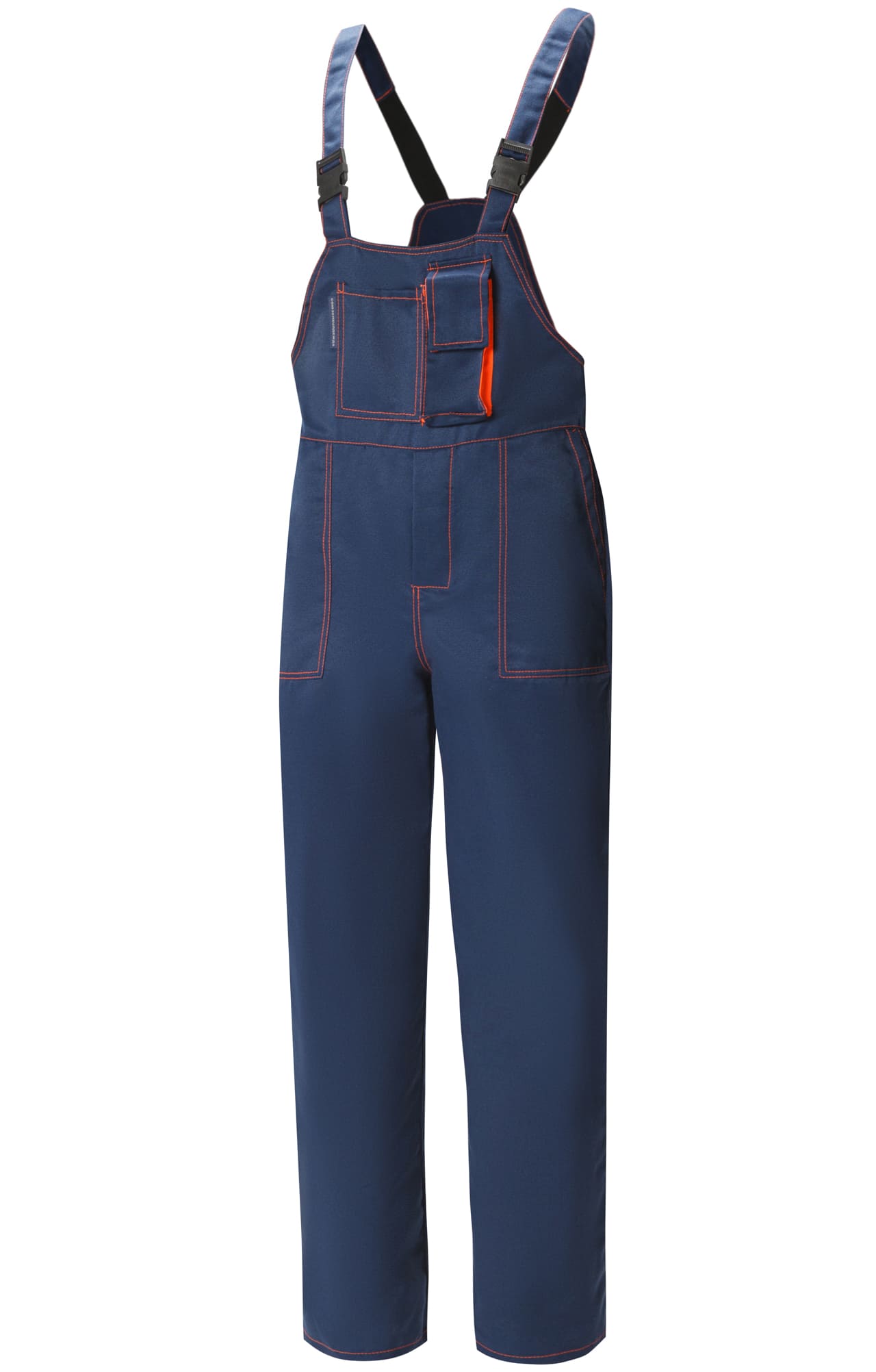 63861 Костюм "Коммунальщик" темно-синий-оранжевый с СВП (эконом)  Летняя спецодежда  размер 52-54/170-176  - Вид №4