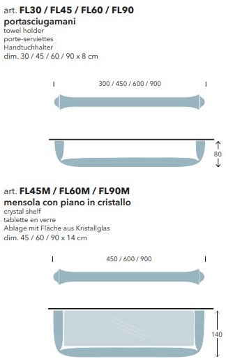 Ceramica Flaminia Fold  Fl 30 +45+60+90  - Вид №2