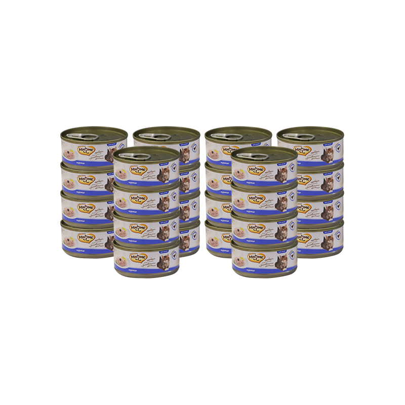 ПР0030890*24 Корм для котят Курица в нежном желе конс. 70г (упаковка - 24 шт) МНЯМС 