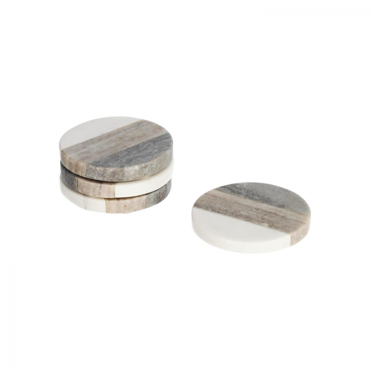 106383 Набор из 4 подставок из разноцветного мрамора La Forma Xamila  - Вид №2