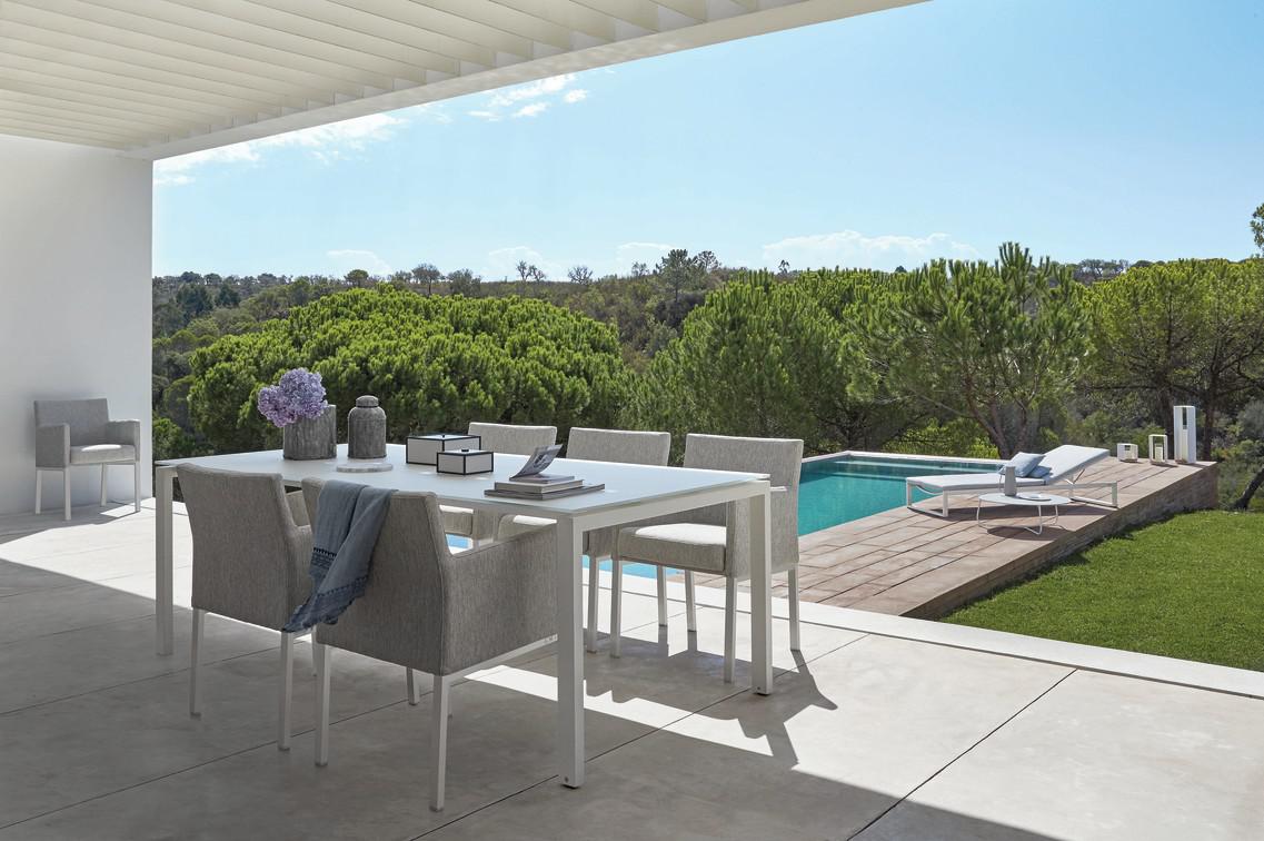 MNST70 Стул белый лотос смоки Manutti Liner - Вид №1