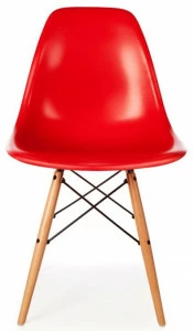 Стул Классический DSW Красный (eames style) TASHOTI ДИЗАЙНЕРСКИЕ, EAMES STYLE 010060 Красный