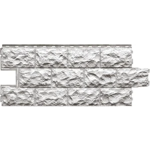 Панель фасадная полипропилен 472x1137 мм цвет светло-серый