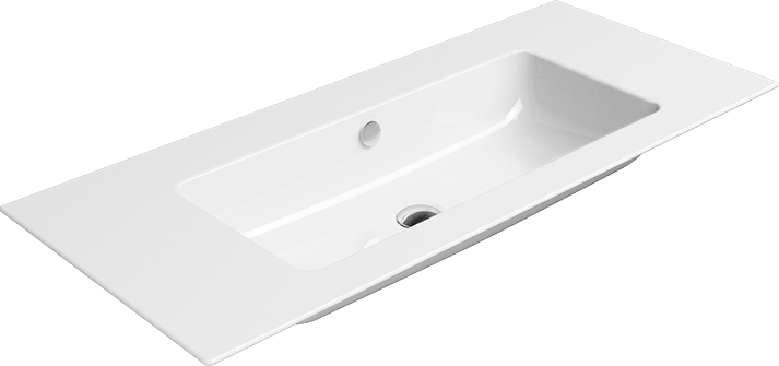 8833111 Подвесная раковина настенная овальная GSI ceramica Pura белая - Вид №1