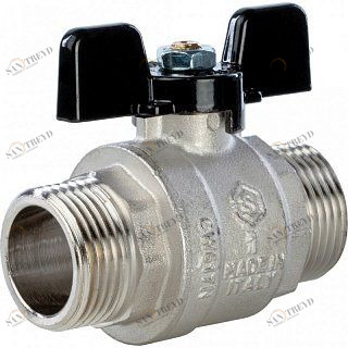 Кран шаровый STOUT НН 1" полнопроходной, бабочка SVB0006000025