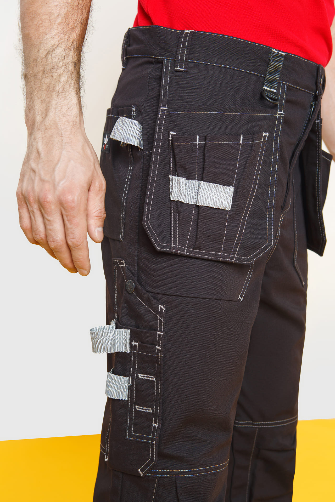 62054 Брюки  черные Union Space  Летняя спецодежда  размер 60-62/170-176  - Вид №5