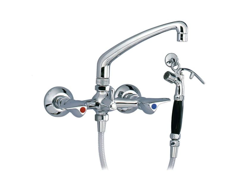 Настенный смеситель для раковины с 2 отверстиями и ручным душем rvb медицинский ARCH-00051980