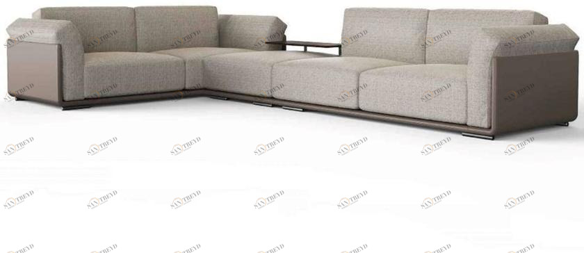 Now & Future Угловой диван из ткани с полкой для журналов sun-id-1508905