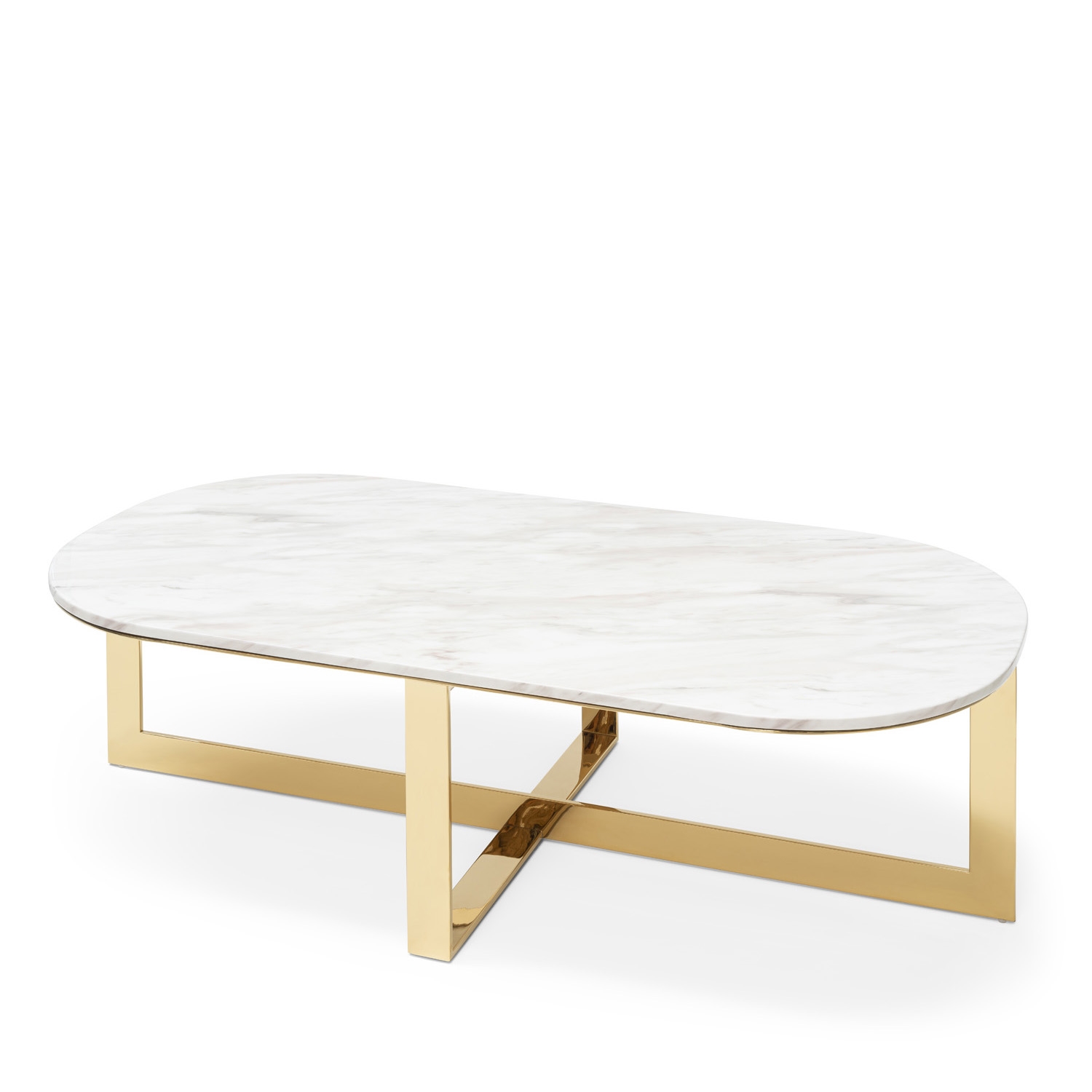 450276-BS ABHIKA КОФЕЙНЫЙ СТОЛ GLORY H39 140X70 BLACK/SILVER  - Вид №3