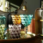 GWPP0027 Набор из 6 стаканов из цветного стекла ijlbrown  - Вид №3