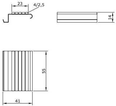 Euroform W Скамья из дерева с подлокотниками со спинкой  1016, 1017, 1018  - Вид №4