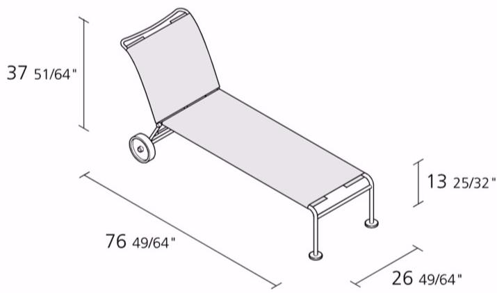 Alias Садовый лежак на колесиках Green sun-id-1494110 - Вид №4
