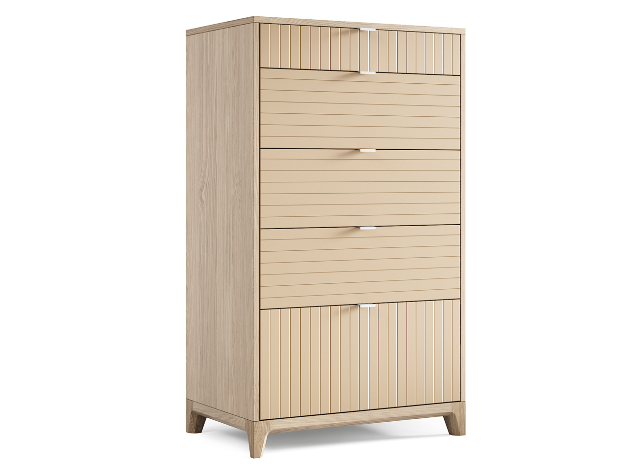 Комод высокий бежевый "Гравировка 6" Case THE IDEA ДИЗАЙНЕРСКИЕ 209971 Бежевый  - Вид №1