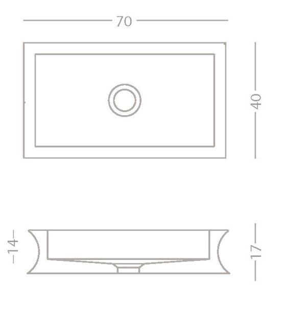 Прямоугольная столешница из камня Лечче PIMAR L6 ARCH-00053890 - Вид №2