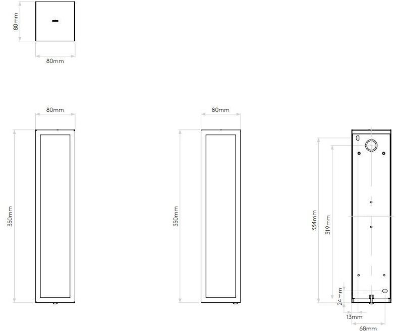 Astro Lighting Светодиодный настенный светильник для улицы из стали и стекла sun-id-1515506 - Вид №5