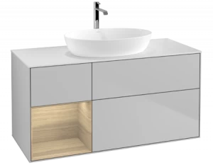 Villeroy&Boch Тумба под раковину Прямоугольная версия FA61PCGJ Finion Light Grey Matt Lacquer