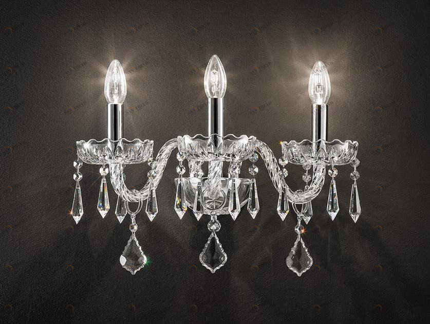 Masiero Настенный светильник из стекла с кристаллами Glass sun-id-1463716