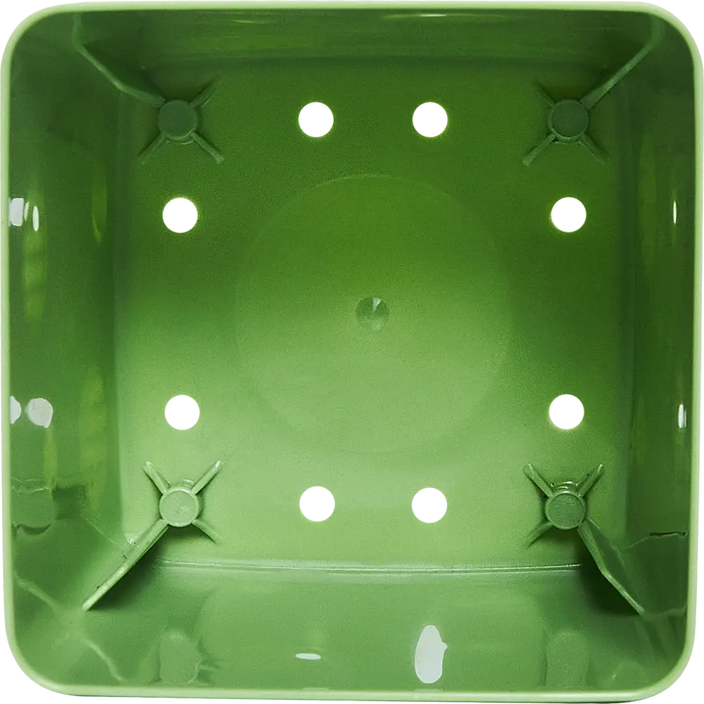 Горшок цветочный Engreen Microcosm 10.3x10.3x10.4 см v0.8 л пластик зеленый INGREEN STLM-2049550 - Вид №2