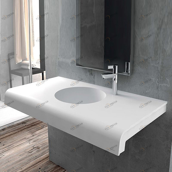 Y01 Накладная раковина под столешницу  овальная McBath PUZZLE