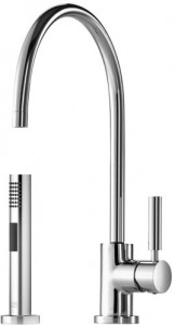 33826888-280010_1_27721970-28_1 Смеситель однорычажный с душевым гарнитуром для ополаскивания - латунь сатинированная Dornbracht Tara Classic