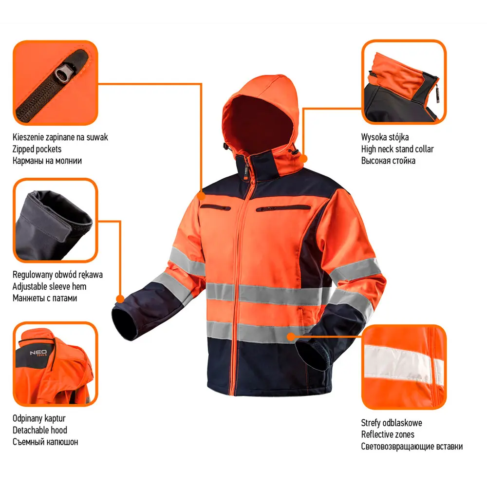 Куртка Neo Softshell, светоотражающая, размер M 82775434 STLM-2210576 Neò  - Вид №1