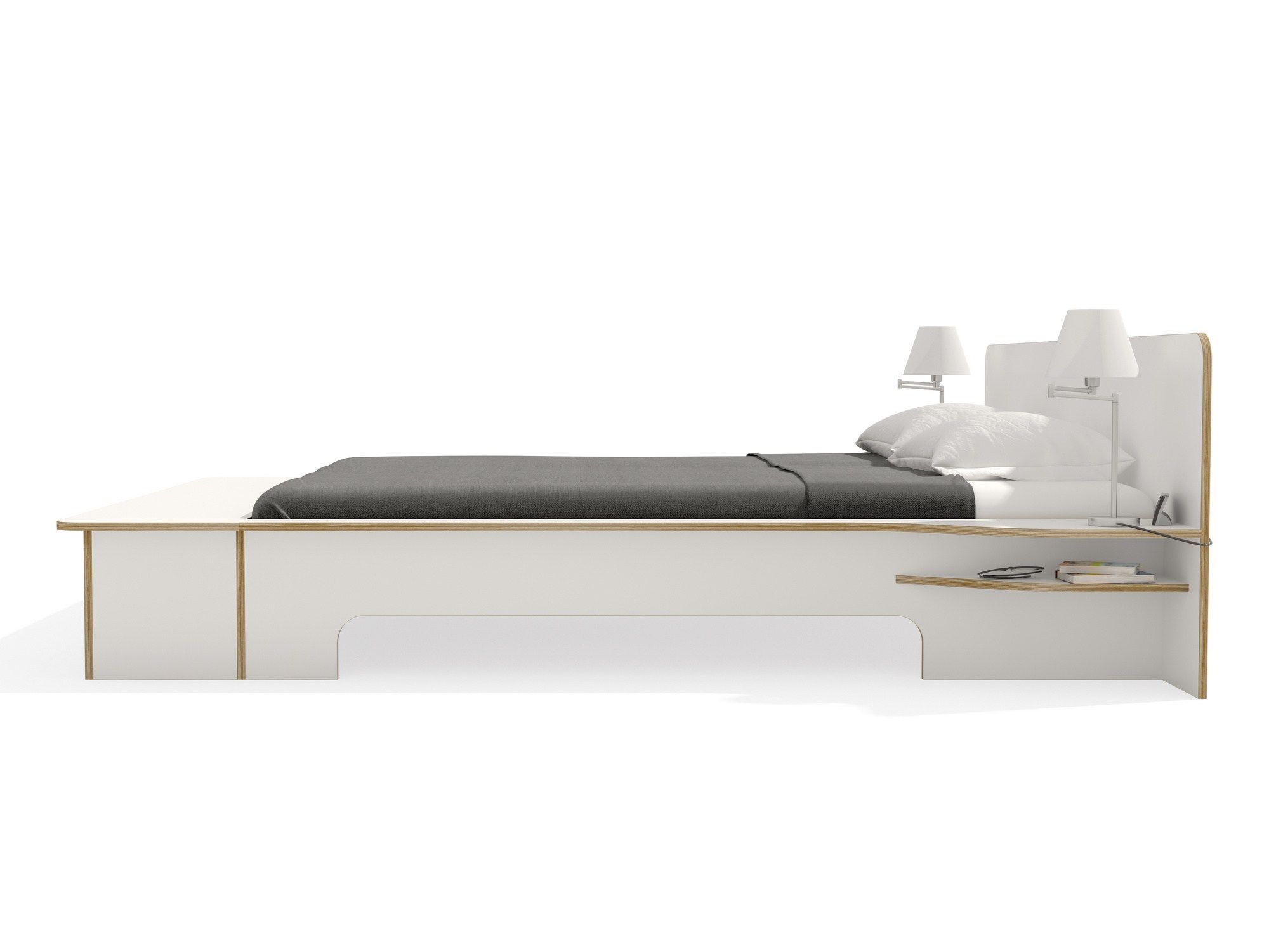 Двуспальная кровать из фанеры Müller Small Living самолет ARCH-00138117 - Вид №14