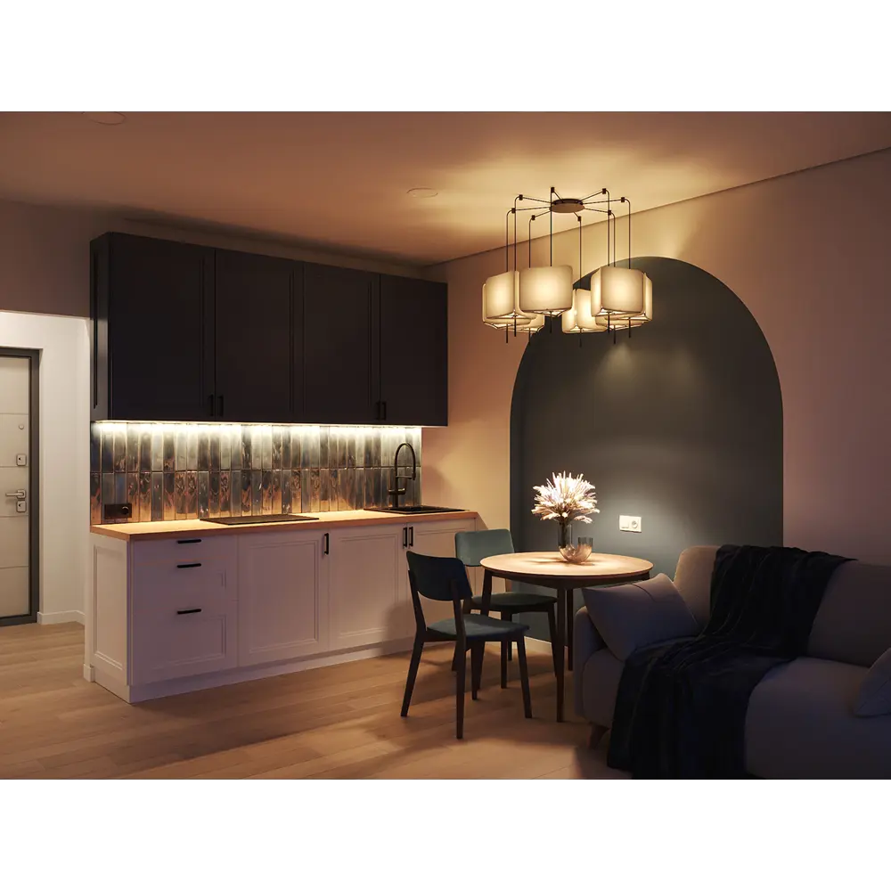 Фасад кухонный KONSENSA Котлас синий с геометрической филенкой 15×102 см 89409644 STLM-1580642 - Вид №8