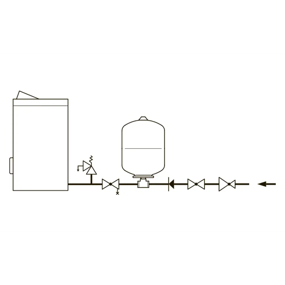 Расширительный бак для ГВС 12 л Flamco Airfix R 3/4" белый STLM-2190624 - Вид №2