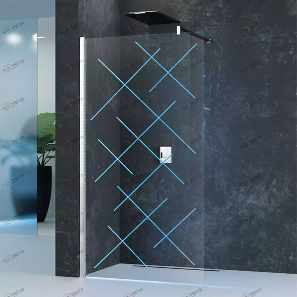 Novellini. Душевой уголок 90x90 см H LED с хромированным профилем KUADRA KUADH9033K