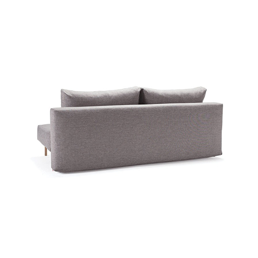 Диван Trym с подушками, ножками из дуба и черной рамой, серый Innovation Living TRYM521 - Вид №2