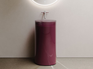 Хромалитовый квадратный отдельно стоящий умывальник