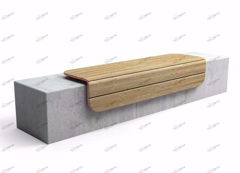 VESTRE Скамья из стали и дерева без спинки sun-id-1435326