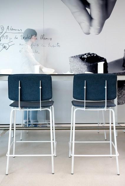 ONDARRETA Высокий кожаный табурет со спинкой Don sun-id-1437675 - Вид №8