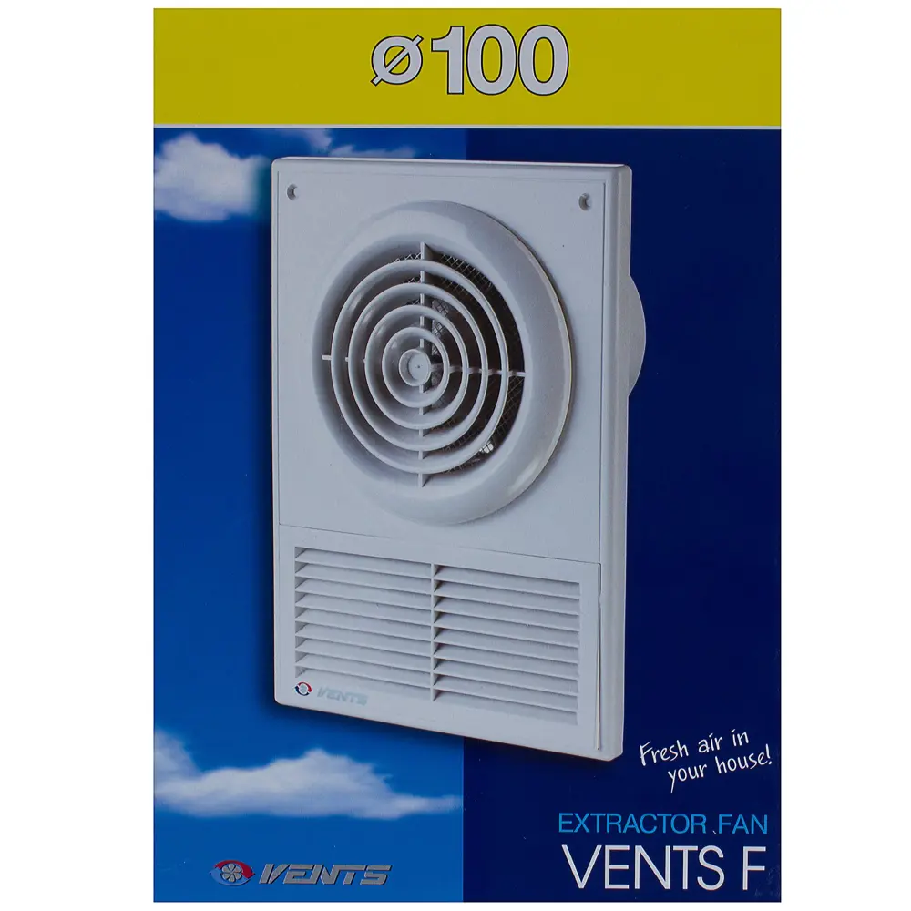 Вентилятор осевой вытяжной Вентс D100 мм 34 дБ 98 м³/ч цвет белый STLM-2056370 - Вид №3