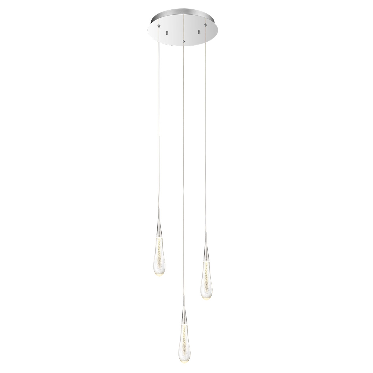 Светильник подвесной 120х18 см серебряный Delight Collection P98036-3 DELIGHT COLLECTION ДИЗАЙНЕРСКИЕ 00-3882310 Прозрачный;серебро  - Вид №1