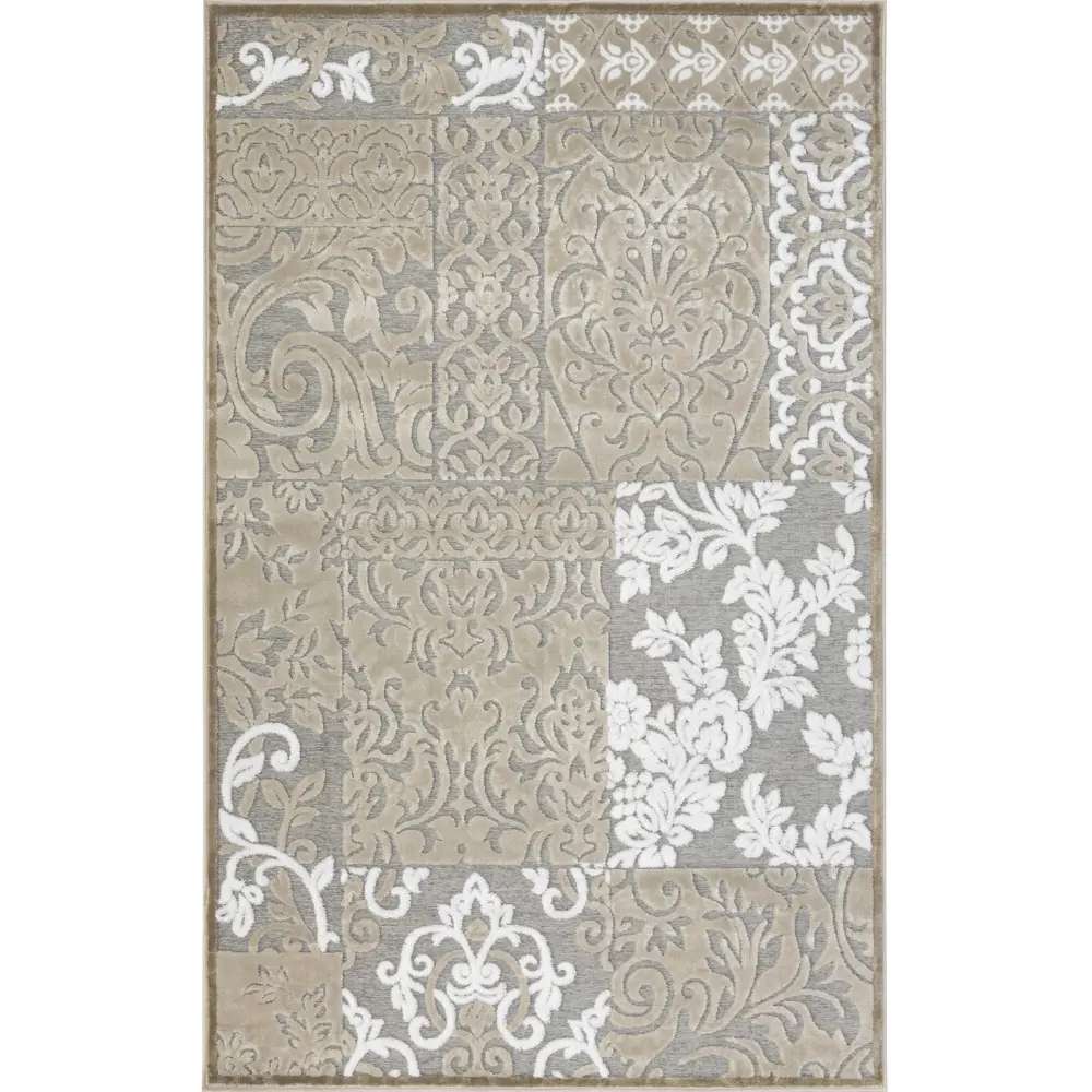 Ковер Роялтафт Шенилл 150x230 см полипропилен 84504_88 цвет серый STLM-2043890 - Вид №1