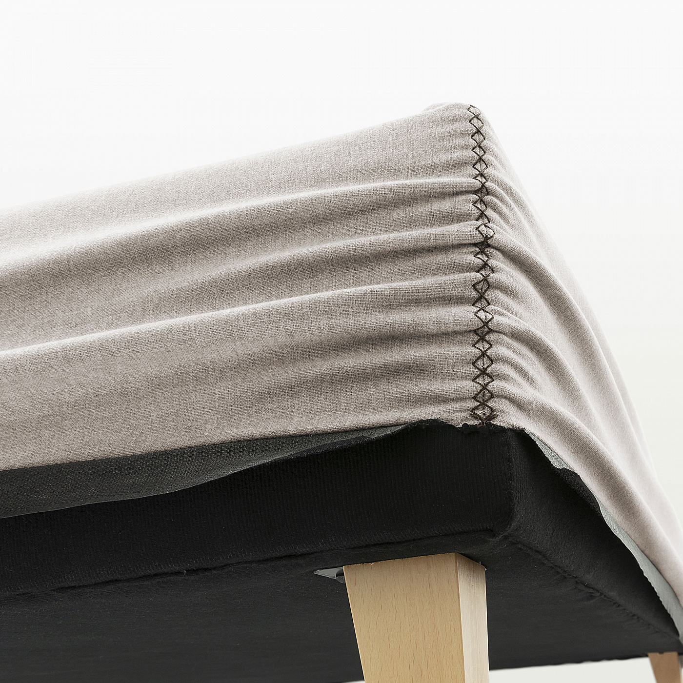 062772 Кровать 140x190 бежевая La Forma Nikos - Вид №3