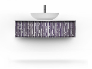 Подвесной умывальник с ящиками