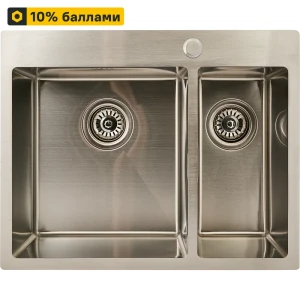 Врезная кухонная мойка DELINIA М12S 60×48 см с увеличенной гарантией 89337714
