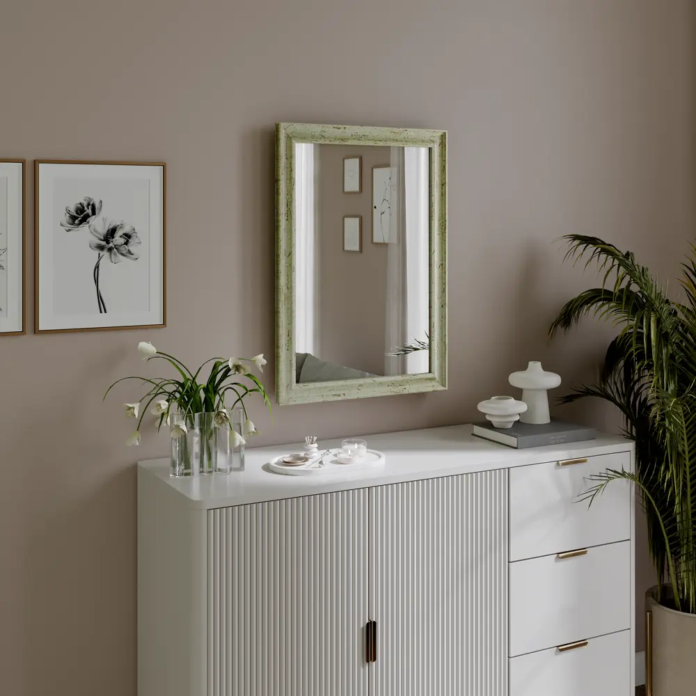 КОНТИНЕНТ Зеркало настенное «Классика» 50×70 см в бежевой раме 82619459 STLM-1566181 - Вид №4