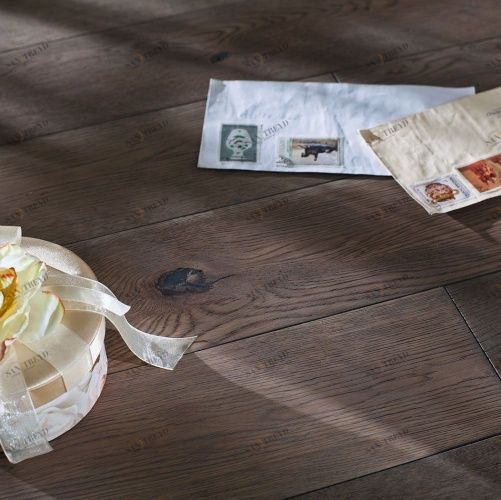 Массивная доска Parketoff Классика Эвора Дуб с брашью (Текстурированная) 300-1600х150 мм 2600300412