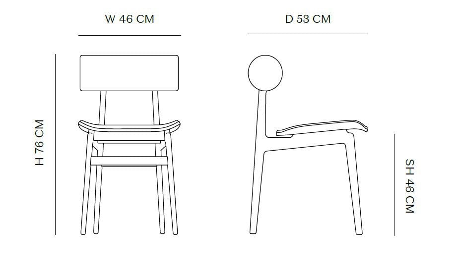 Дубовый стул NORR11 Тотем ARCH-00088634 - Вид №4