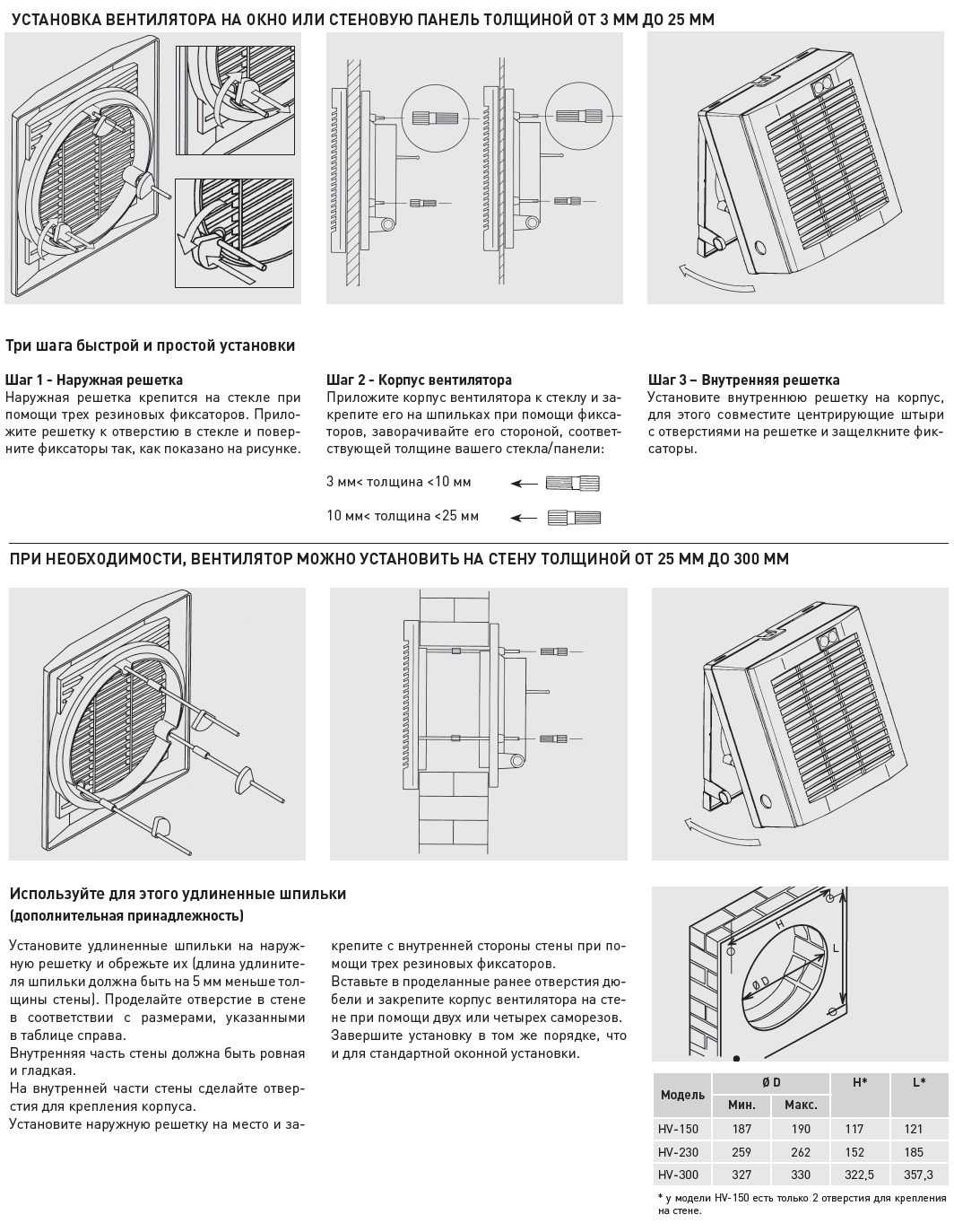 Оконный вентилятор Soler Palau HV-230 AE 5201470100 - Вид №3
