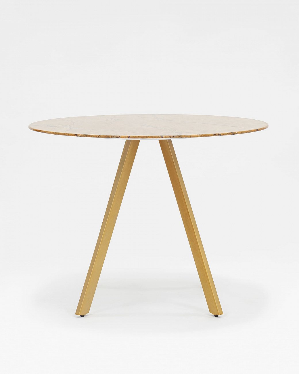 Обеденный стол круглый диаметр 100 см золотистый "Хьюстон" STOOL GROUP  00-3946100 Золото  - Вид №2