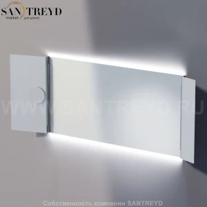 Agape NARCISO Прямоугольное модульное зеркало с LED подсветкой: длина 220 см, высота 80 см ANAR160402LT