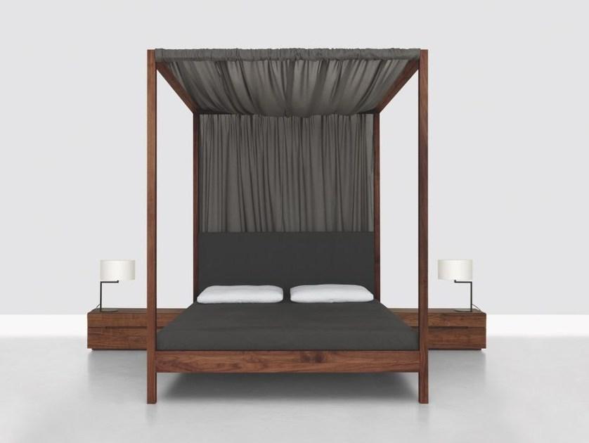 ZEITRAUM Двуспальная кровать из массива дерева с балдахином sun-id-1388710 - Вид №1